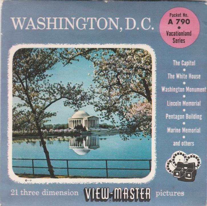 view master WASHINGTON D.C. USA viewmaster, Verzamelen, Speelgoed, Gebruikt, Ophalen of Verzenden