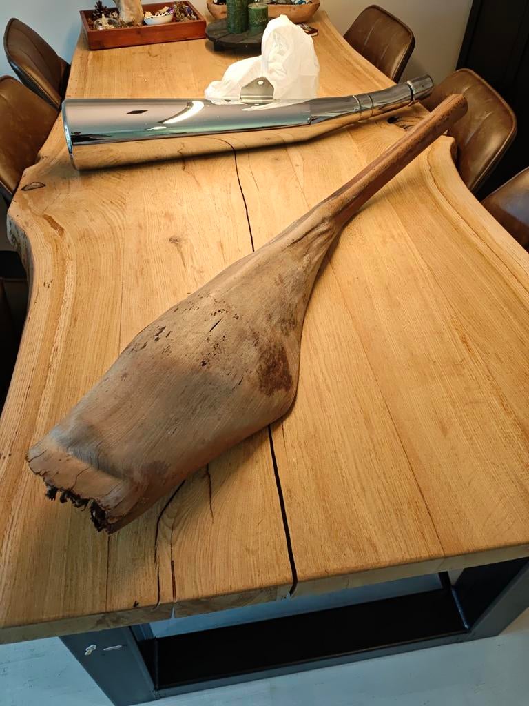 Houten bast ornament in vorm van een haai, Huis en Inrichting, Woonaccessoires | Overige, Ophalen of Verzenden