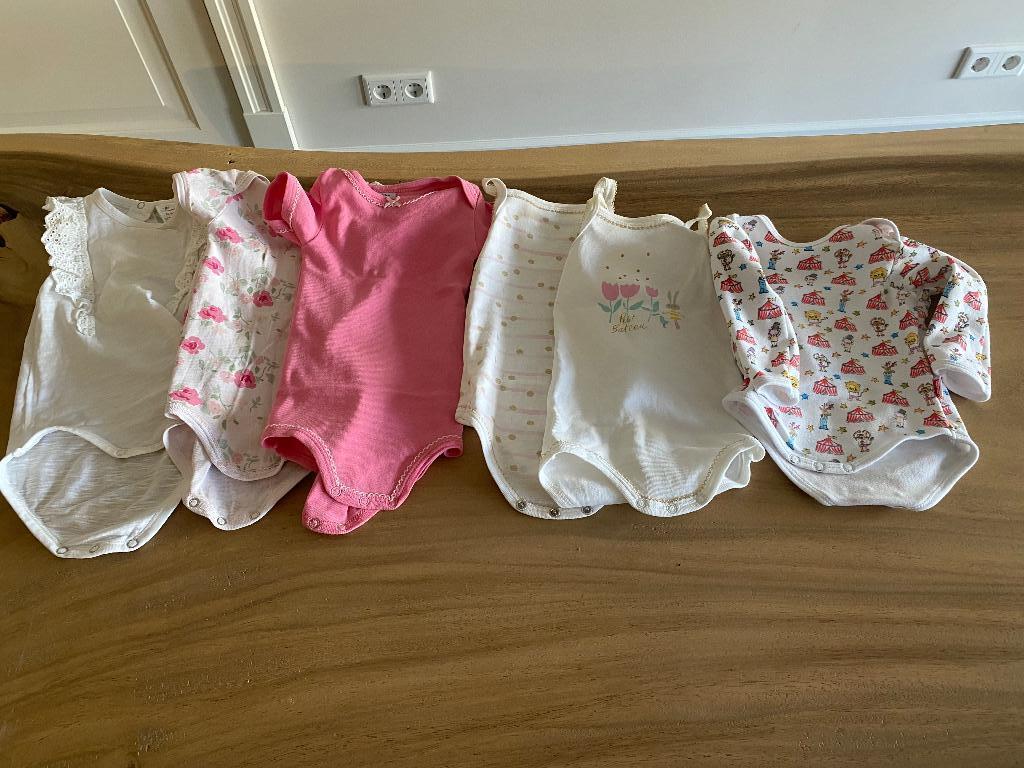 Meisjes rompertjes oa petit bateau maat 67 (valt klein), Ophalen of Verzenden, Zo goed als nieuw, Overige maten