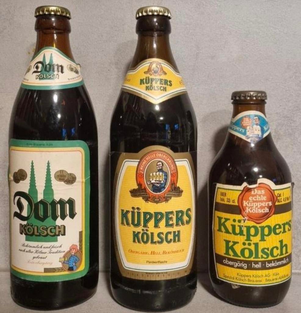 Vintage Kölsch set uit Köln / Keulen – 3 flessen, Ophalen of Verzenden, Gebruikt, Flesje(s), Overige merken