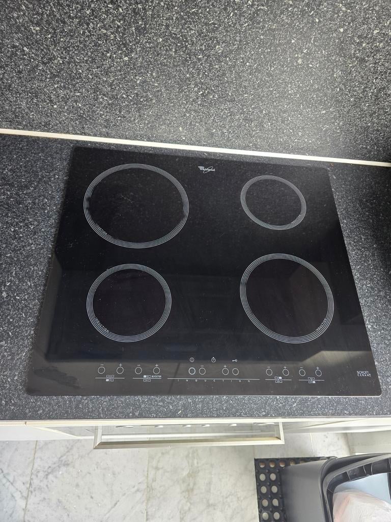 Te koop whirpool Inductie kookplaat met perilex stekker, Witgoed en Apparatuur, Kookplaten, Ophalen, Inbouw, Inductie, 4 kookzones