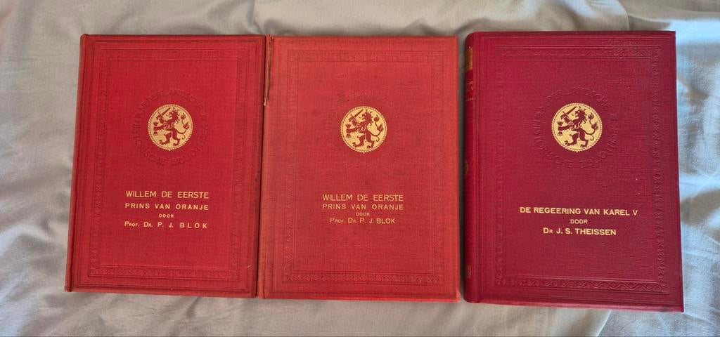Oude boeken over het koningshuis: Willem I en Karel V, Ophalen of Verzenden, 19e eeuw, Gelezen, Prof. Dr. P.J. Blok, Dr. J.S. Theissen