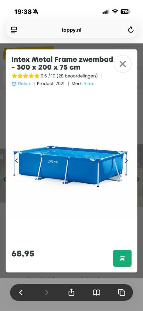 2 Intex Zwembaden (366x76cm & 300x200x75cm) met pomp en filt, Ophalen, Gebruikt, Rond, Opzetzwembad