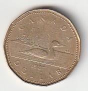 1  dollar  1987  Canada. km. 157, Ophalen of Verzenden, Noord-Amerika, Losse munt