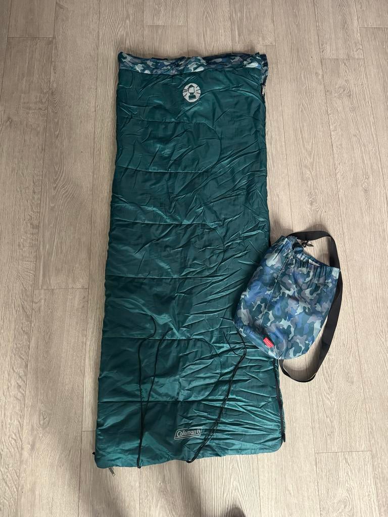 Coleman Kids Camo 45 Kinderslaapzak – Inclusief Draagtas, Caravans en Kamperen, Slaapzakken, Ophalen of Verzenden, Gebruikt