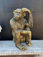 chimpansee (goud/zwart) 70hoog 40breed 40diep/Nieuw!, Ophalen, Nieuw, Dier