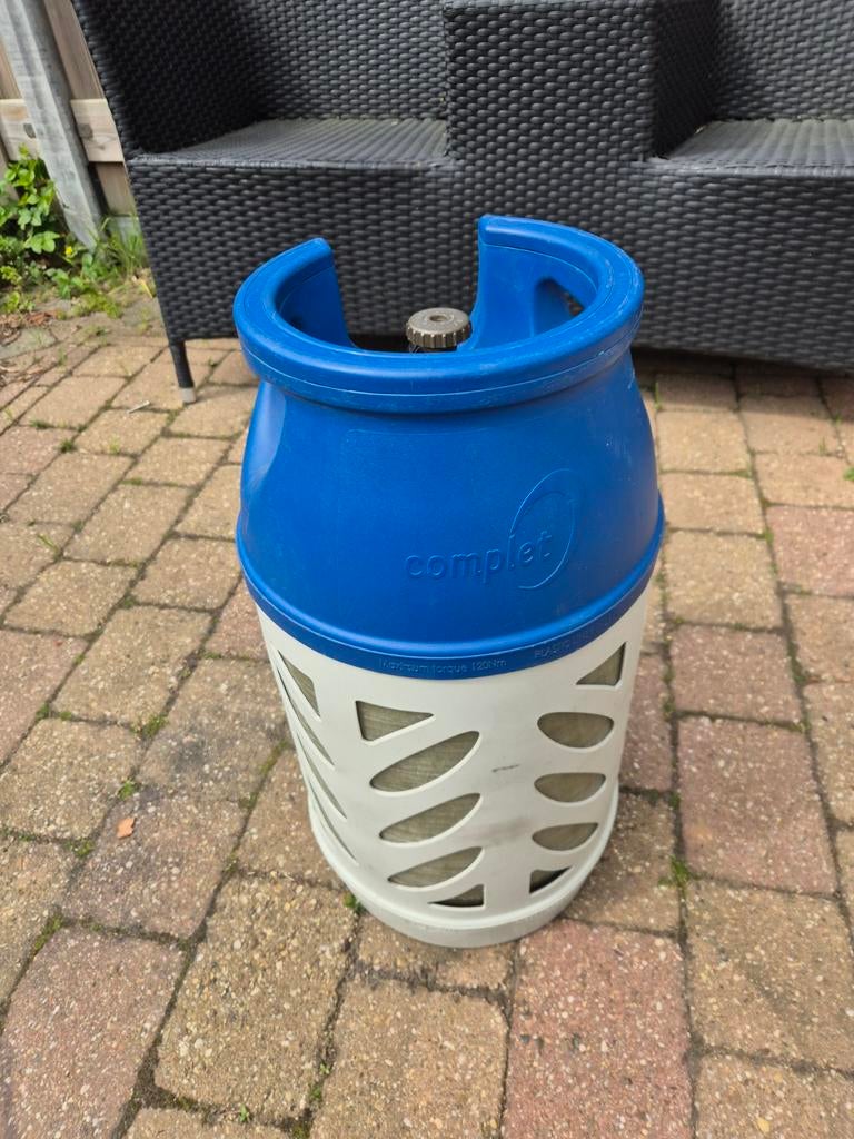 Hervulbare lichtgewicht gasfles 10kg, Ophalen, Gebruikt