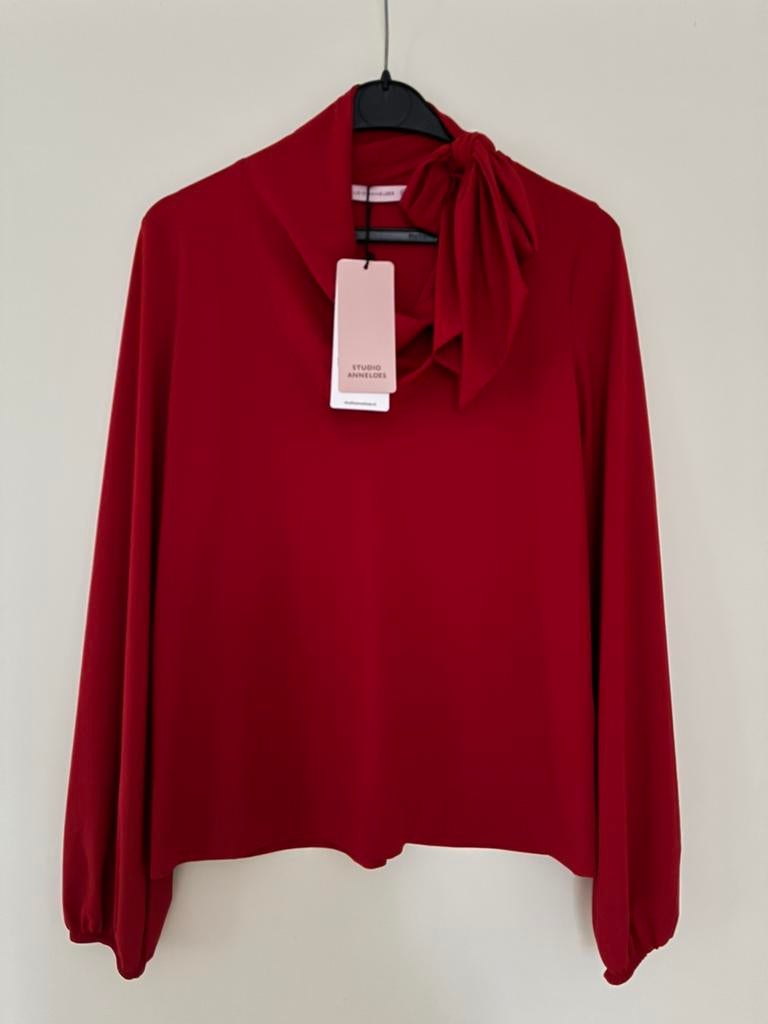 Top / Blouse ( Studio Anneloes - nieuw ), Ophalen of Verzenden, Nieuw, Rood, Lange mouw