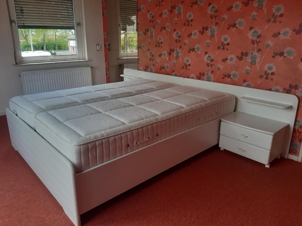 Tweepersoons bed 80x200cm/160200cm, Ophalen, Gebruikt, Eenpersoons