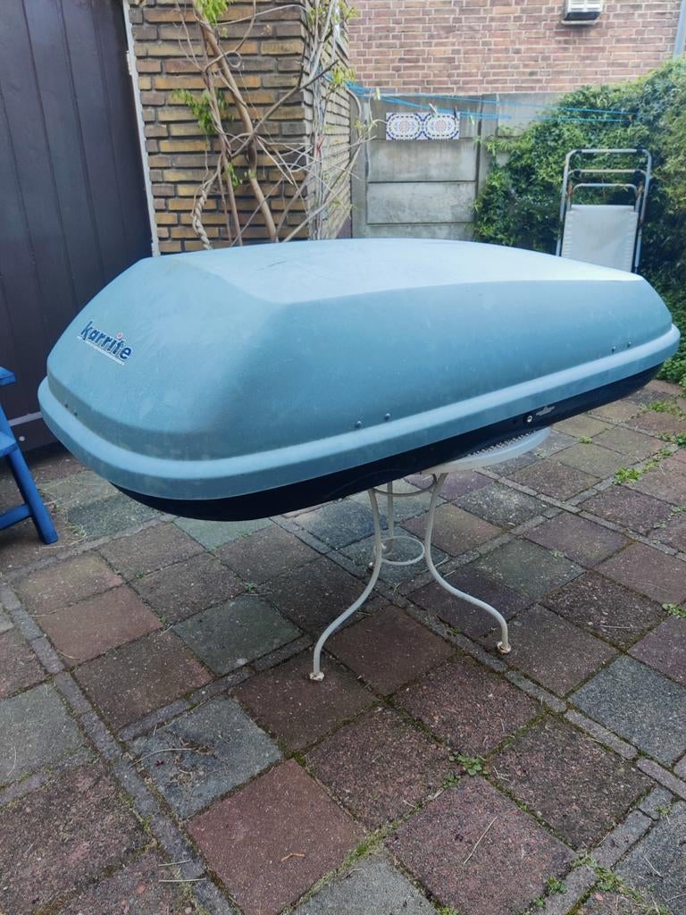 Dakkoffer met dakdragers voor autodak met dakgootjes, Auto diversen, Dakkoffers, Ophalen