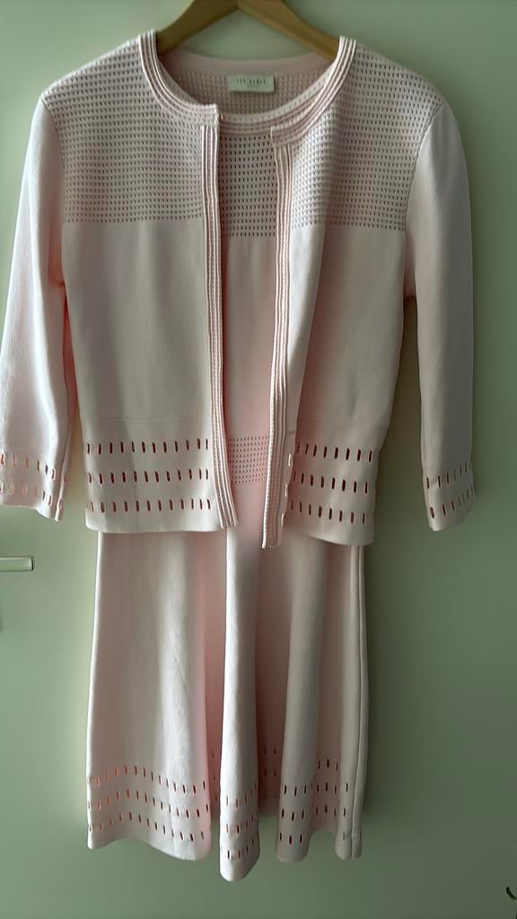 Ted Baker jurk & vest, Kleding | Dames, Verzenden, Zo goed als nieuw, Roze, Knielengte