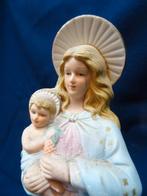1045=Maria met het Heilig Kindje, biscuit porselein.   103, Antiek en Kunst, Ophalen of Verzenden