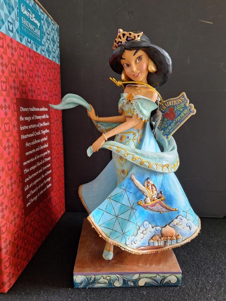 Jim Shore Retired Disney Traditions Jasmine - Aladdin beeld, Ophalen, Zo goed als nieuw, Beeldje of Figuurtje