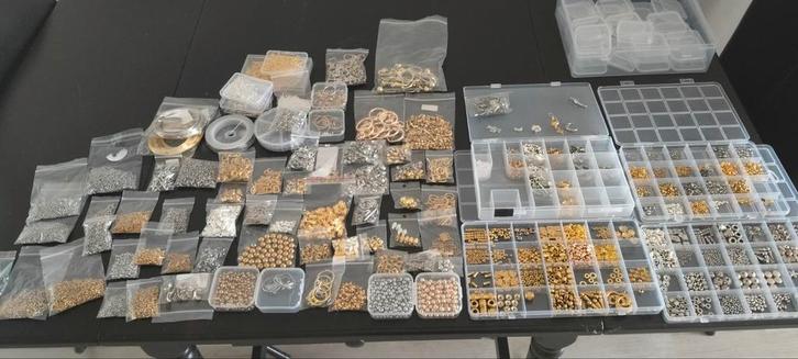 Grote partij RVS materiaal voor sieraden maken, Hobby en Vrije tijd, Kralen en Sieraden maken, Nieuw, Bedel, Ophalen
