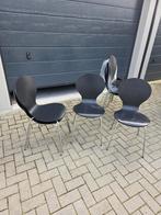 8 zwarte stoelen, Ophalen, Gebruikt, Zwart, Vijf, Zes of meer stoelen