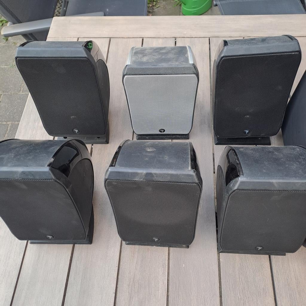 Focal Sib Surround Set - 5 zwarte speakers + subwoofer, Ophalen, Gebruikt, Complete surroundset, Overige merken