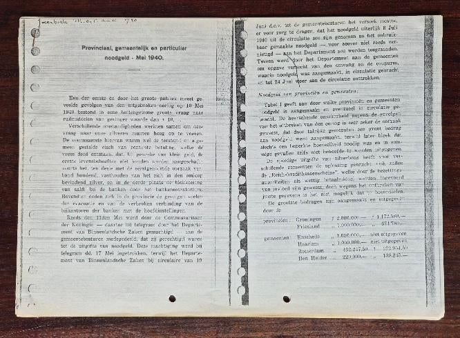 Nederlands noodgeld WW2, Afdruk Jaarboek Munt & Penningkunde, Postzegels en Munten, Bankbiljetten | Nederland, Ophalen, 10 gulden