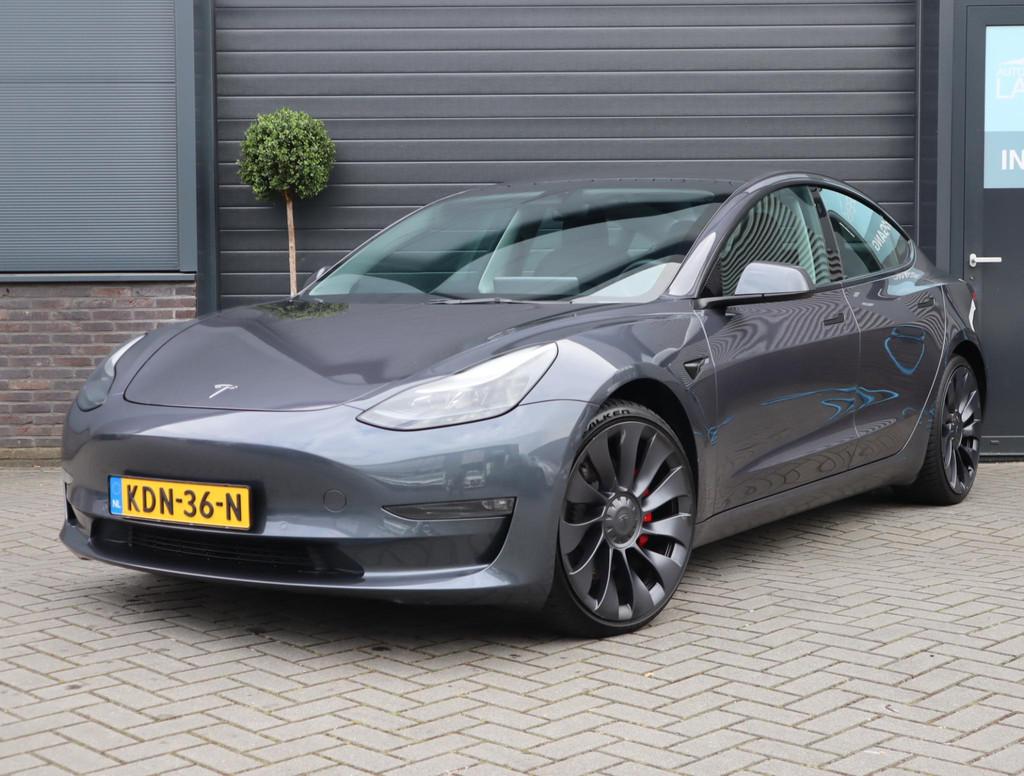 Tesla Model 3 Performance AWD 75 kWh | 92.6% SOH | FSD 3 | S, Auto's, Tesla, Automaat, Stof, Gebruikt, Zwart