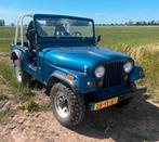 Jeep CJ5 bj 7/75 MRB en APK vrij, Trekhaak, Zwart, 100 pk, Handgeschakeld