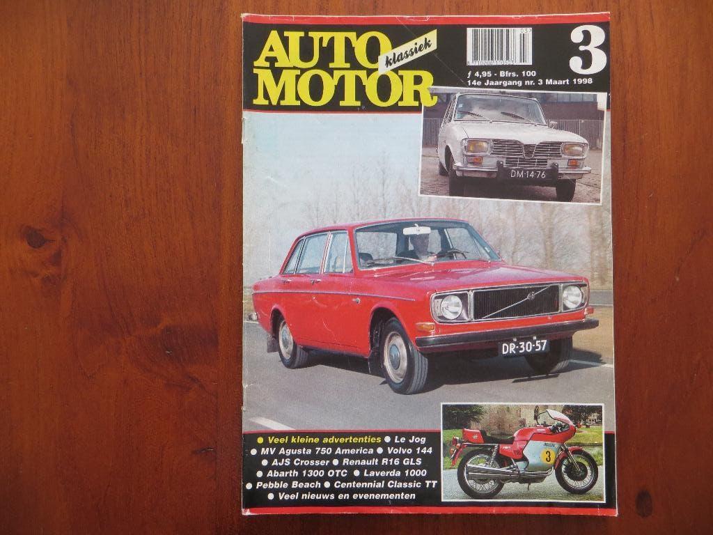 Auto Motor Klassiek 3 1998 Abarth 1300 OTC, Volvo 144, R16, Ophalen of Verzenden, Zo goed als nieuw, Volvo
