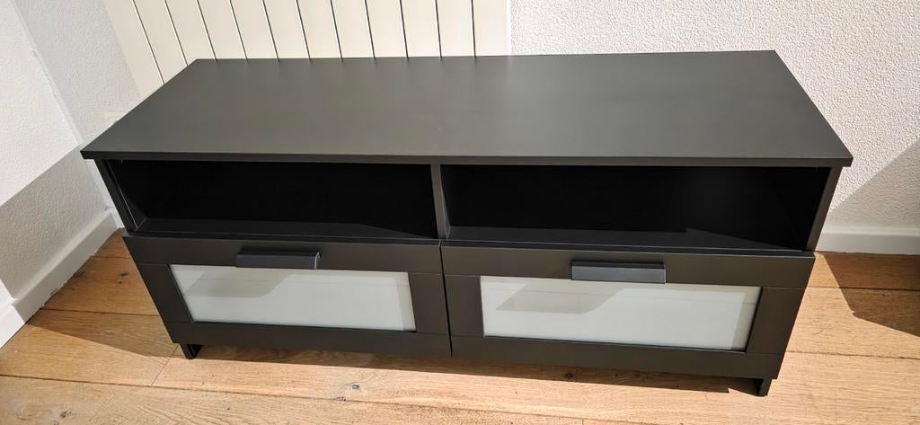 IKEA BRIMNES TV-meubel, Huis en Inrichting, Kasten | Televisiemeubels, Ophalen, 100 tot 150 cm, Zo goed als nieuw, Minder dan 100 cm