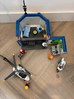Playmobil Politiebureau met cel, motor en helikopter, Ophalen of Verzenden, Gebruikt, Complete set