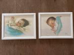 Vintage Bessie Pease Gutmann Baby  Prints - Set van 2, Ophalen of Verzenden, Huis en Inrichting