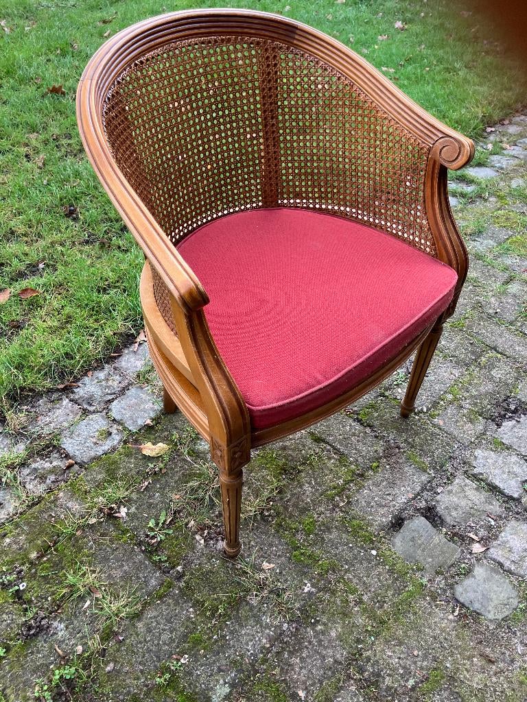 klassieke rieten stoel, Huis en Inrichting, Ophalen, Klassiek, Zo goed als nieuw, Stof