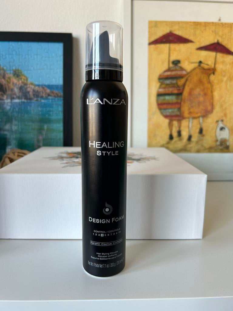 L'ANZA Healing Style Design Foam 200 ml - Styling Mousse, Ophalen of Verzenden, Nieuw, Gel, Wax, Haarlak of Mousse