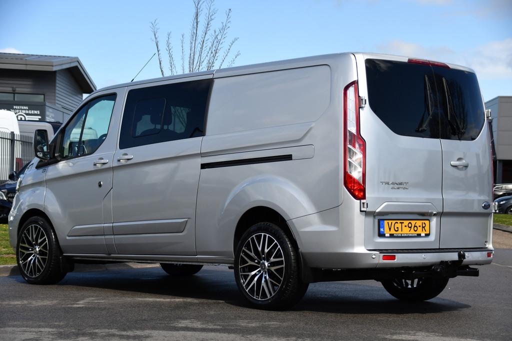 Ford Transit Custom 300 2.0 TDCI L2H1 Limited DC Adaptieve C, Auto's, 15 km/l, Euro 6, 4 cilinders, Bedrijf