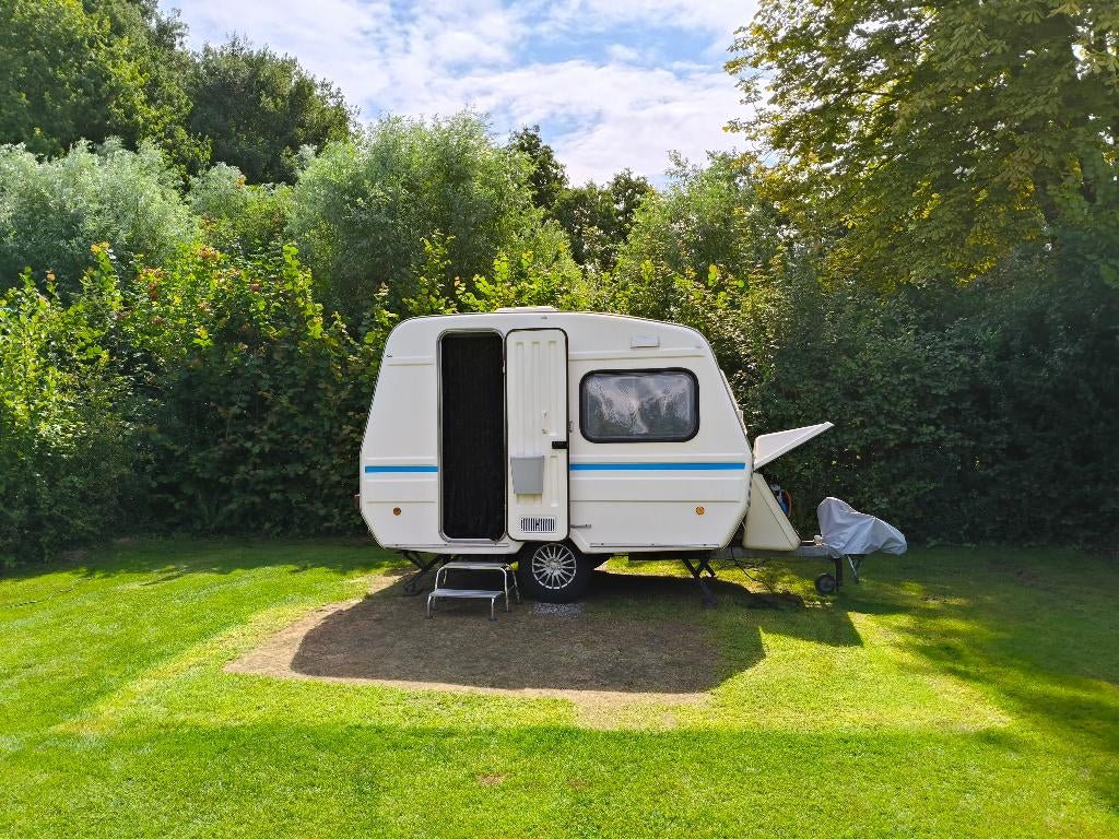 Predom N126 caravan lichtgewicht/vintage met badkamer!!!, Caravans en Kamperen, Caravans, Standaardzit, Koelkast, Tot en met 2