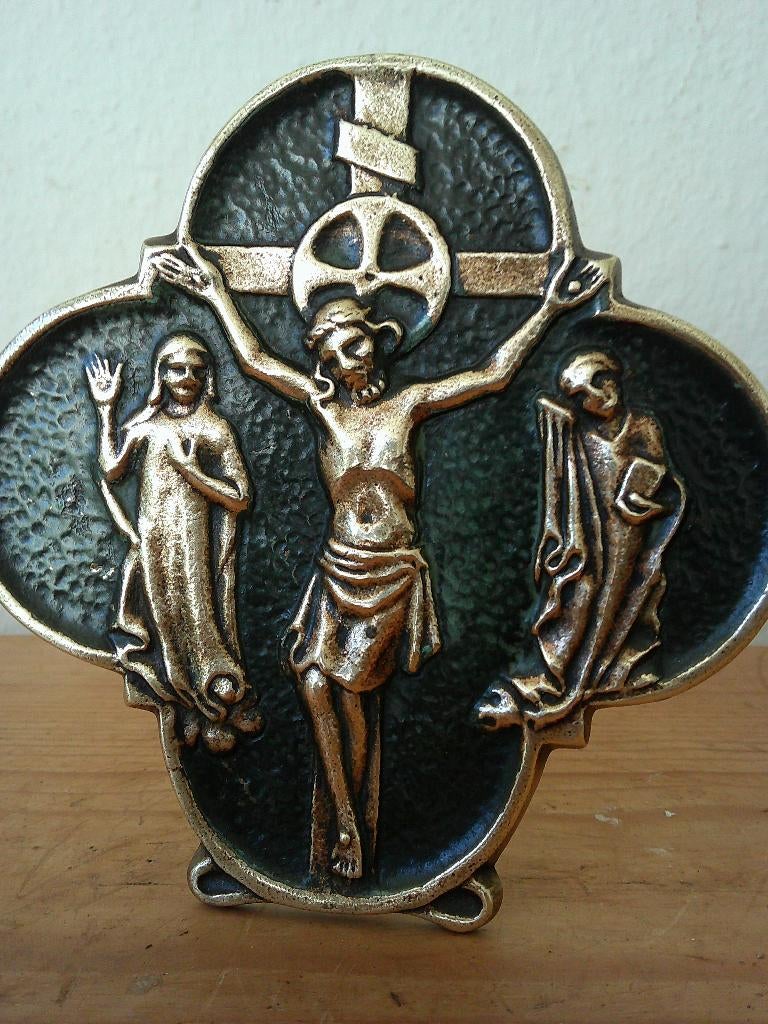 GESIGNEERDE BRONZEN PLAQUETTE MAX LE VERRIER, 1891-1973, Antiek en Kunst, Antiek | Religie, Verzenden