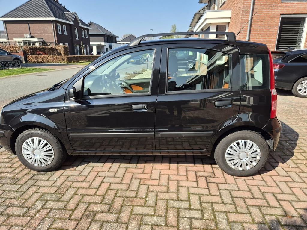 Fiat Panda 1.2 44KW 60PK 2009 Zwart, Auto's, Fiat, Voorwielaandrijving, Stof, Zwart, Origineel Nederlands