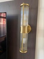 Wandlamp goud en glas, Huis en Inrichting, Lampen | Wandlampen, Ophalen of Verzenden, Nieuw, Glas
