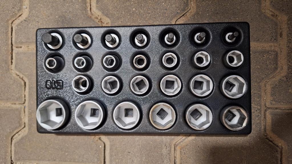 GEDORE 1500 ES-19 set dopsleutels 1/2 (26 st.) - 6626580, Auto diversen, ., Nieuw, Ophalen of Verzenden, .