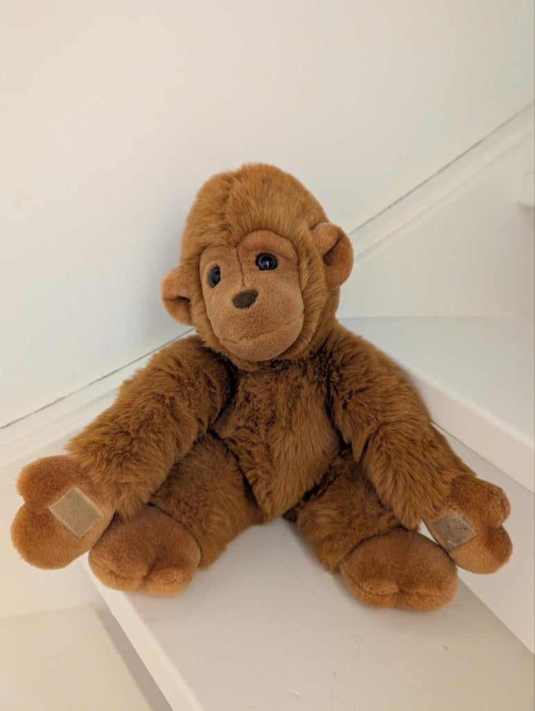 Knuffel Aap 35x25 cm, grote zachte slinger aap, Ophalen of Verzenden, Zo goed als nieuw, Overige typen