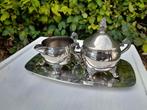 zeer oud verzilverde suiker en melk, Antiek en Kunst, Antiek | Servies los, Ophalen of Verzenden