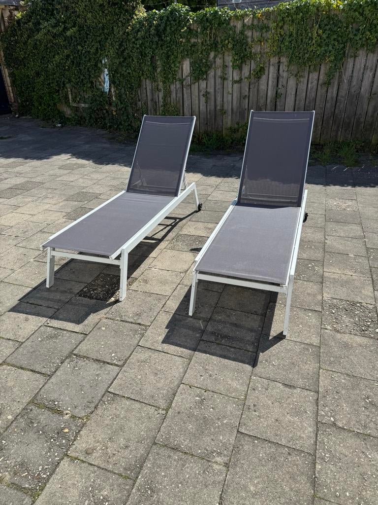 2 ligbedden voor in de tuin, Ophalen of Verzenden, Zo goed als nieuw
