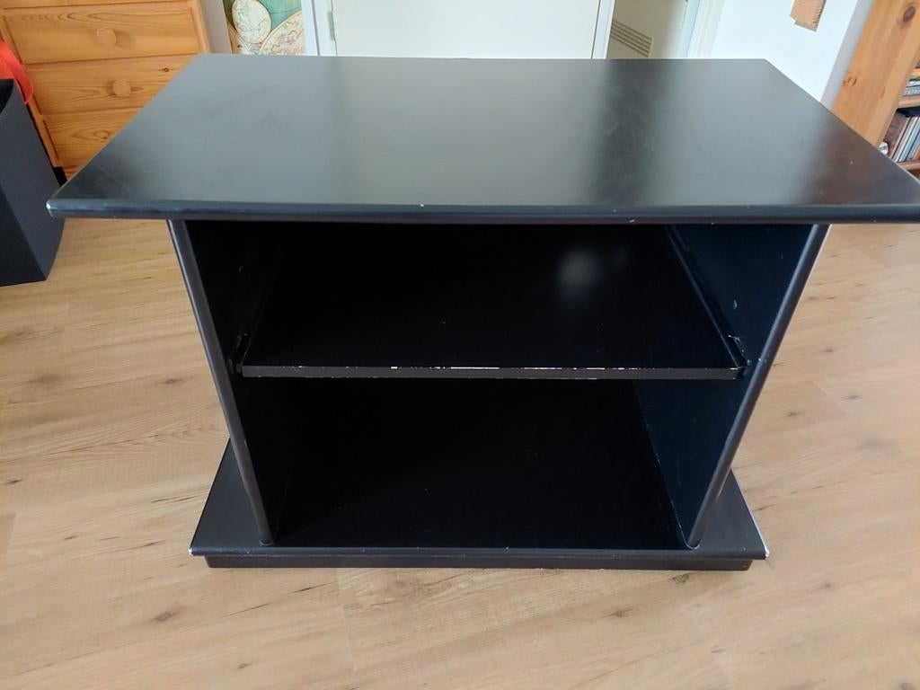 Media kastje met uitschuifplank en op wieltjes, Ophalen, Gebruikt, 50 tot 100 cm, Minder dan 100 cm