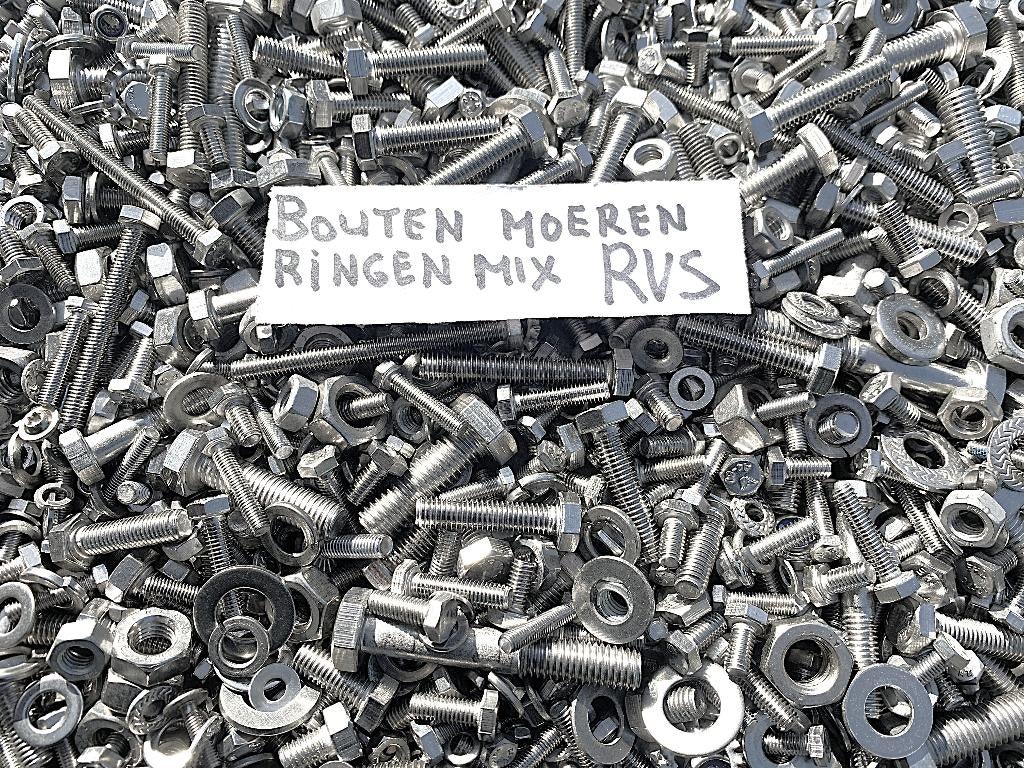 Mooie mixen RVS bouten moeren inbusbouten rvs plaatschroeven, Doe-het-zelf en Verbouw, Nieuw, Ophalen of Verzenden, Minder dan 50 mm