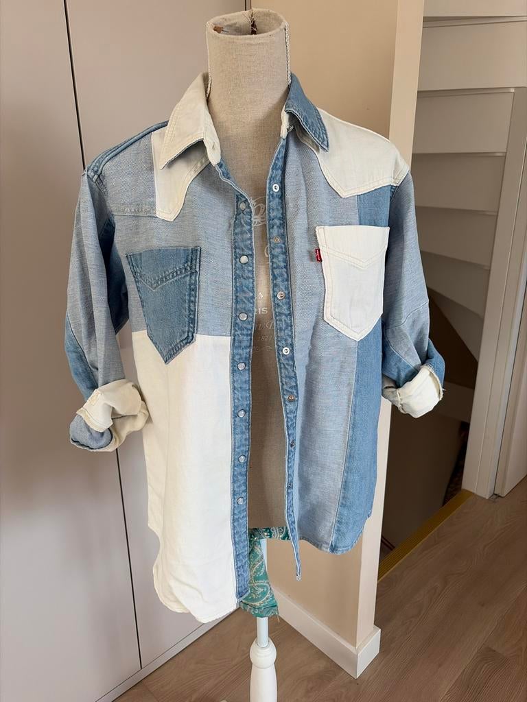 Nieuw Levi's spijkerblouse - Tweekleurig denim, Ophalen of Verzenden, Nieuw, Maat 34 (XS) of kleiner, Blauw