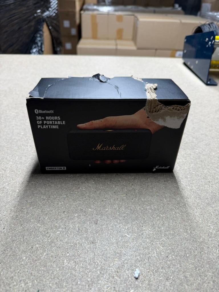 Marshall Emberton II - Bluetooth Speaker - Zwart & Metaal, Overige merken, Nieuw, Ophalen of Verzenden, Centralplan 15, 11120 Stockholm