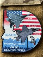 322 SQN Idaho RNLAF mountaine home embleem, Verzenden, Luchtmacht, Nederland, Embleem of Badge