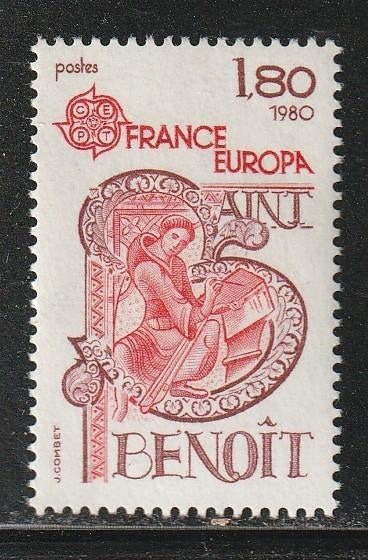 Verenigd Europa 1980 - Frankrijk - St.  Benedictus, Postzegels en Munten, Ophalen, Postfris, Overige thema's
