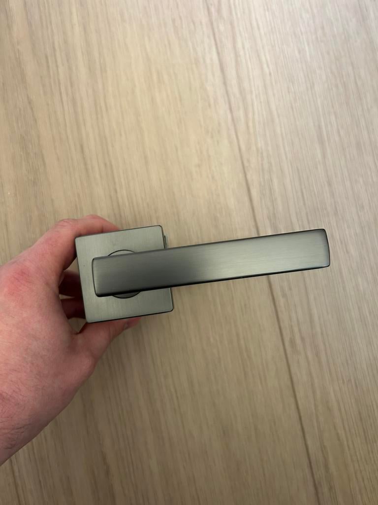 3x deurbeslag gun metal, Doe-het-zelf en Verbouw, Hang- en Sluitwerk, Ophalen, Nieuw, Overige materialen, Klink of Kruk