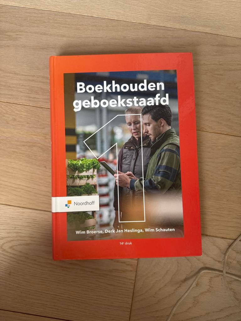 Wim Broerse - Boekhouden geboekstaafd 1, Nieuw, Ophalen of Verzenden, Wim Broerse; Derk Jan Heslinga; Wim Schauten, Accountancy en Administratie