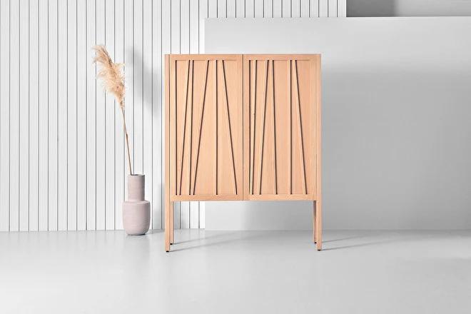 Enzo Luca italiaans design kast eiken massief showmodel, Info@micheldethouars.nl, 9723 CA, Nieuw, Ophalen of Verzenden