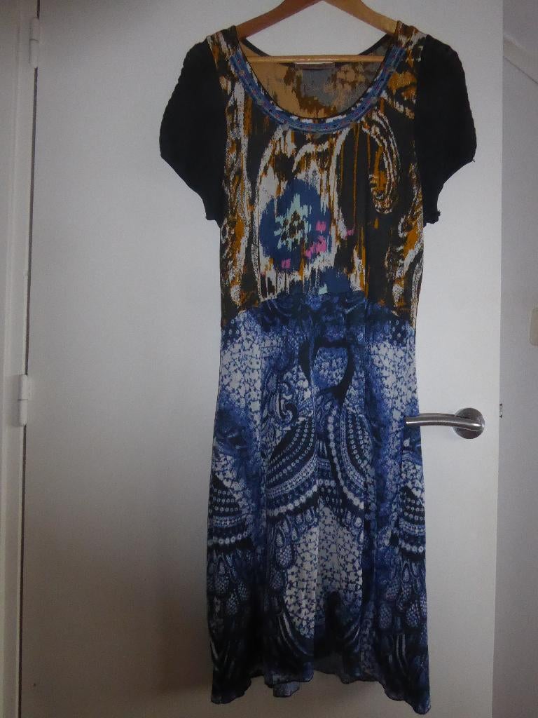 jurk Aldo Martin,s, Kleding | Dames, Blauw, Maat 42/44 (L), Ophalen of Verzenden, Zo goed als nieuw