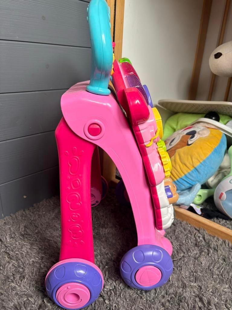 VTech loopwagen roze, Kinderen en Baby's, Speelgoed | Vtech, Zo goed als nieuw, 6 maanden tot 2 jaar, Ophalen of Verzenden