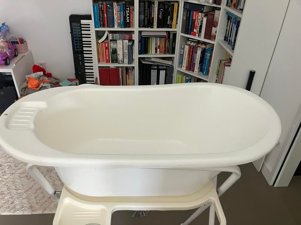 Kinderbadje met standaard en inzet, Gebruikt, Ophalen of Verzenden, Badje, Bébé-jou